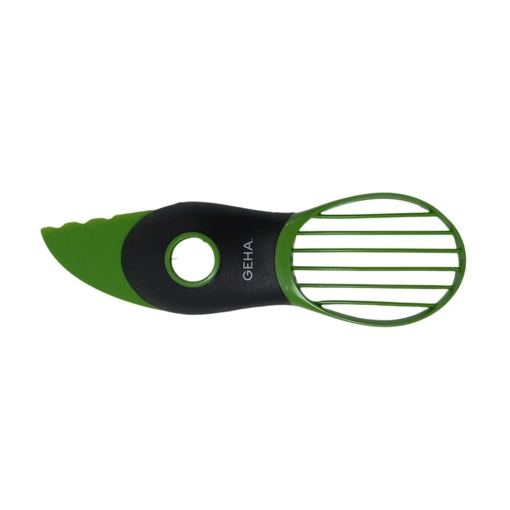 GEHA 3-in-1 Avocado Tool Slicer Pitter Peeler Green Black